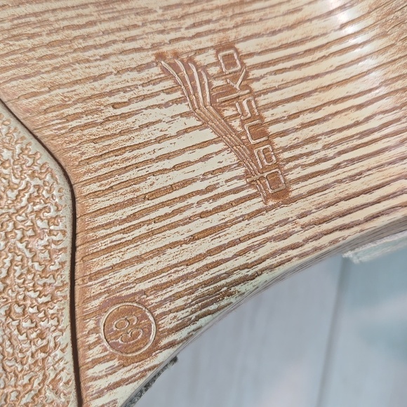 Dansko Women Marlow Oyster washed Ankle Leather Heels Sandals shoes sz 39/8.5-9 - Picture 13 of 15